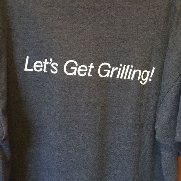 Jerzees Tee with Red, White & Barbecue Graphic - Picture 6 of 8